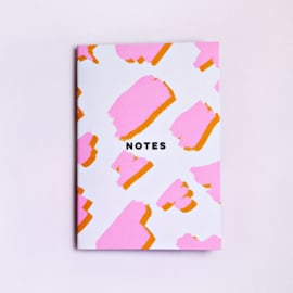 Pink Mustard Animal Notebook