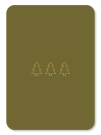 Kerstbomen⎪Goudfolie