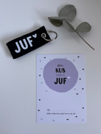 Kaart | Dikke kus voor de juf