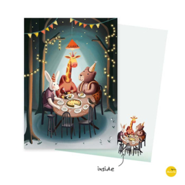 Bosfeestje dieren