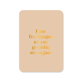 Fijne feestdagen⎪Goudfolie