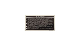 23. Caution Decal Radiator Shroud