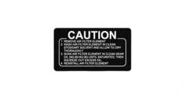 4A. Decal Air Cleaner