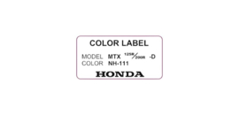 17. Color Label NH-111