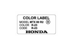 Color Label R-23 MTX R2
