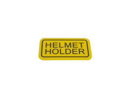 16. Label Helmet Holder