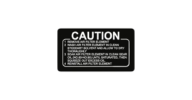 9. Decal Air Cleaner