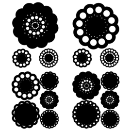 Raamstickers Doily 2