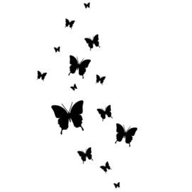 Raamstickers Butterfly Set