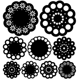 Raamstickers Doily