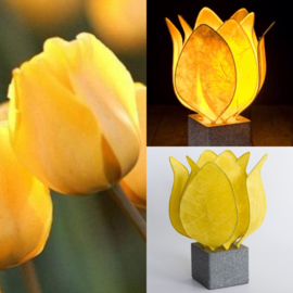 Tulp Lamp - kleur (colour): geel/yellow