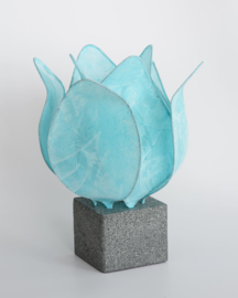 Tulp Lamp -  kleur(colour): licht blauw/light blue