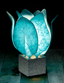 Tulp Lamp -  kleur(colour): licht blauw/light blue