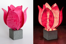 Tulp Lamp - kleur (colour): donker roze/dark pink