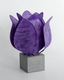 Tulp Lamp - kleur (colour): donker paars/dark purple