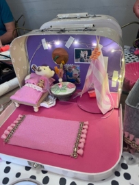 NIEUW!! koffertje pimpen met knuffeltje