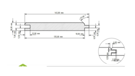 Vuren vellingdeel wit gegrond 18x140mm