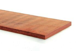 Hardhout plank 22x200mm fijn gezaagd