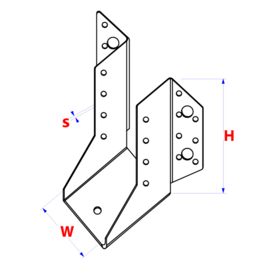 Raveeldrager zwart gecoat