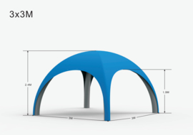 Opblaasbaar X tent 3x3m