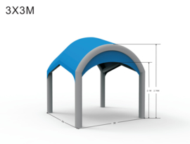 Opblaasbaar N tent 3x3m