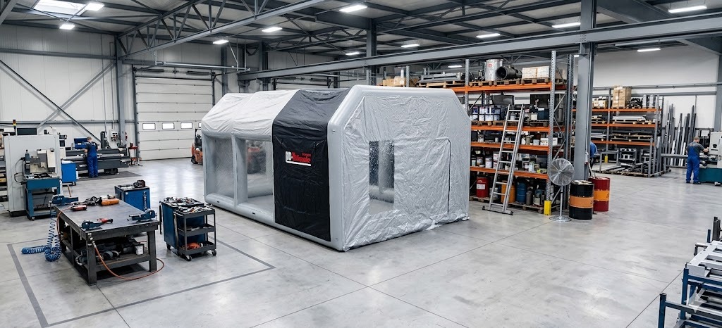 Cabine de peinture gonflable 