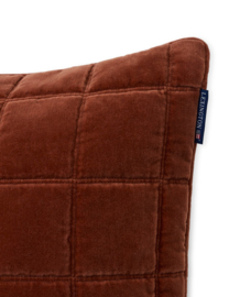 Lexington Velvet Pillow Rustic Brown