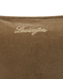 Lexington Velvet Pillow Walnut