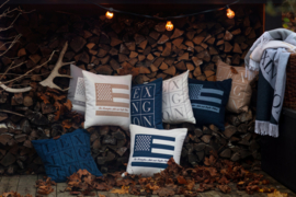 Lexington Denim Logo Pillow