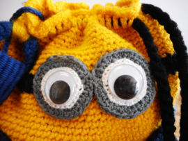 Tas Minionprint l met sleutelhanger