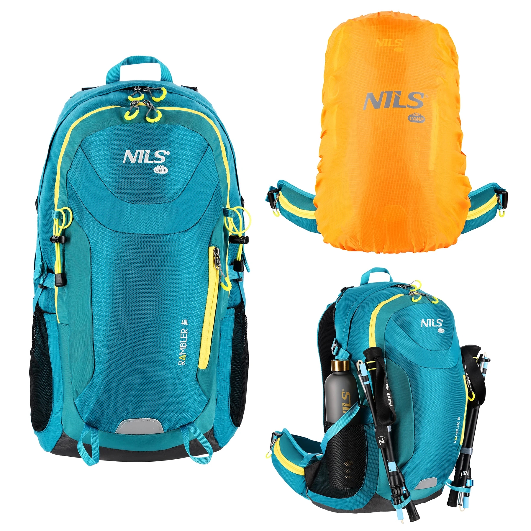 Nils Rambler 40 liter Turquoise Dagrugzak