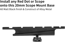 Handlebar Scope Mount M16/AR15/M4 20mm Weaver/Picatinny