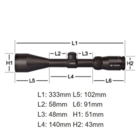 Vortex Crossfire II 4-12x44 Richtkijker, Dead-Hold BDC Dradenkruis (MOA)