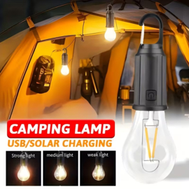 LED Solar Oplaadbare Camping Lamp Bulb Oplaadbaar