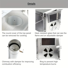 Fire Storm Tent Kachel/Stove RVS