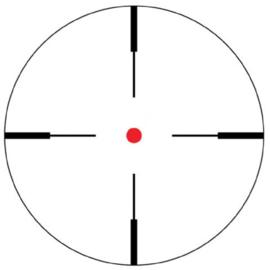 Vortex Crossfire II 3-9x40 Rifle Scope, V-Brite Dradenkruis (MOA)