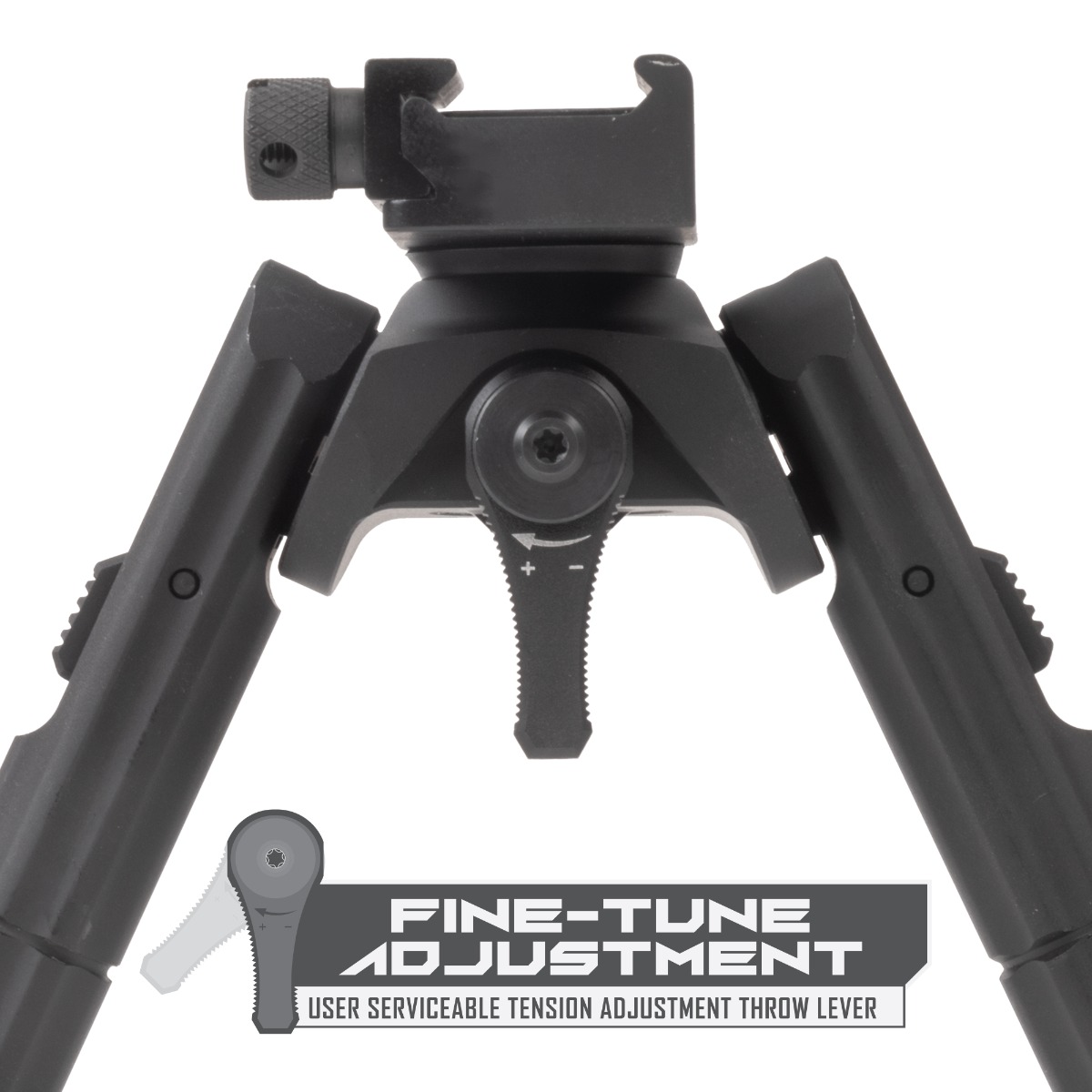 UTG® Recon 360® TL Bipod, 7"-9" Center Height, Picatinny