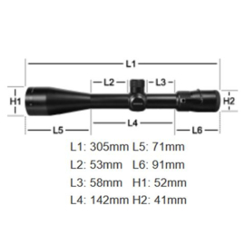 Vortex Viper HS 2.5-10x44 Richtkijker, Dead-Hold BDC Dradenkruis (MOA)