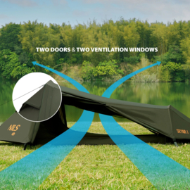 Nils Skyair 1 Solo Ultra Light Tent Green 1 Pers