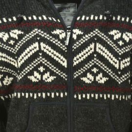 Pure Wool Handgebreide Vest WJK-1314 Antraciet