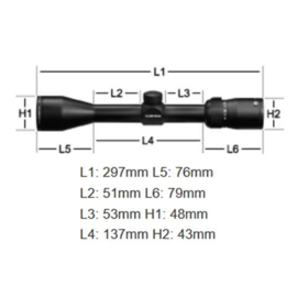 Vortex Diamondback 2-7x35 Rimfire Richtkijker, V-Plex Dradenkruis (MOA)