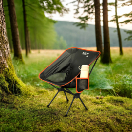 Ultralichte Campingstoel Nils First Zwart