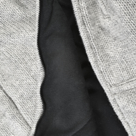 Pure Wool Handgebreide Vest WJK 1323 Ecru