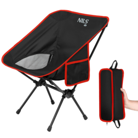 Ultralichte Campingstoel Nils First Zwart