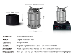 Wood Stove Kooktoestel Woody 1