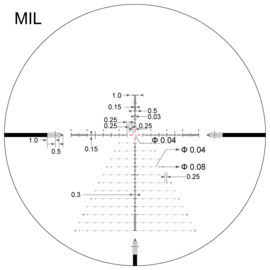 Arken Optics SH4J 6-24X50 FFP VPR MIL Illuminated scope