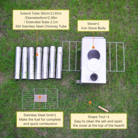 Fire Storm Tent Kachel/Stove RVS