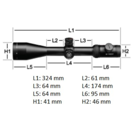 Vortex Viper PST Gen II 2-10x32 FFP Richtkijker, EBR-4 MOA