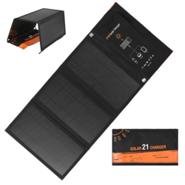 21 Watt Solar Panel Opvouwbaar, Zonnepaneel Opvouwbaar