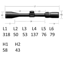 Vortex Diamondback 3,5-10x50 Richtkijker, Dead-Hold BDC Dradenkruis (MOA)
